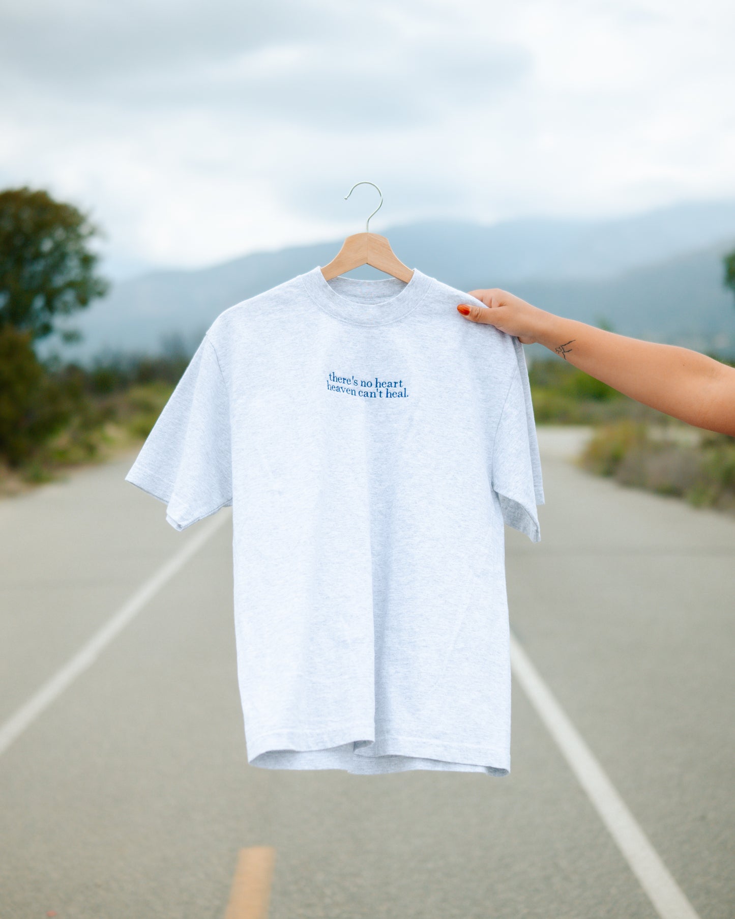 'Heaven Heals' Embroidered Tee