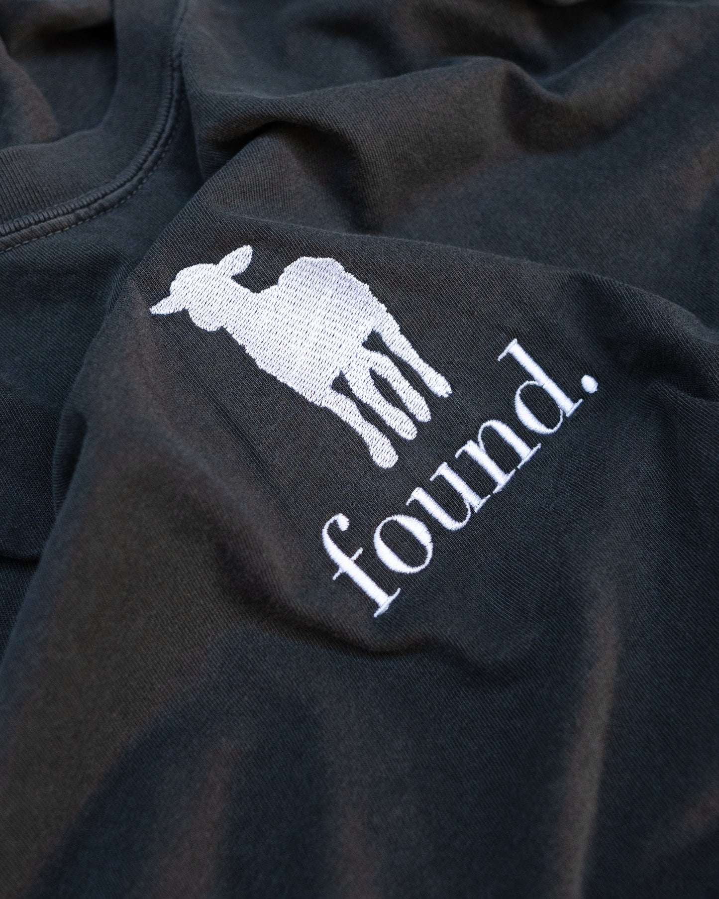 ‘Found’ Embroidered Tee