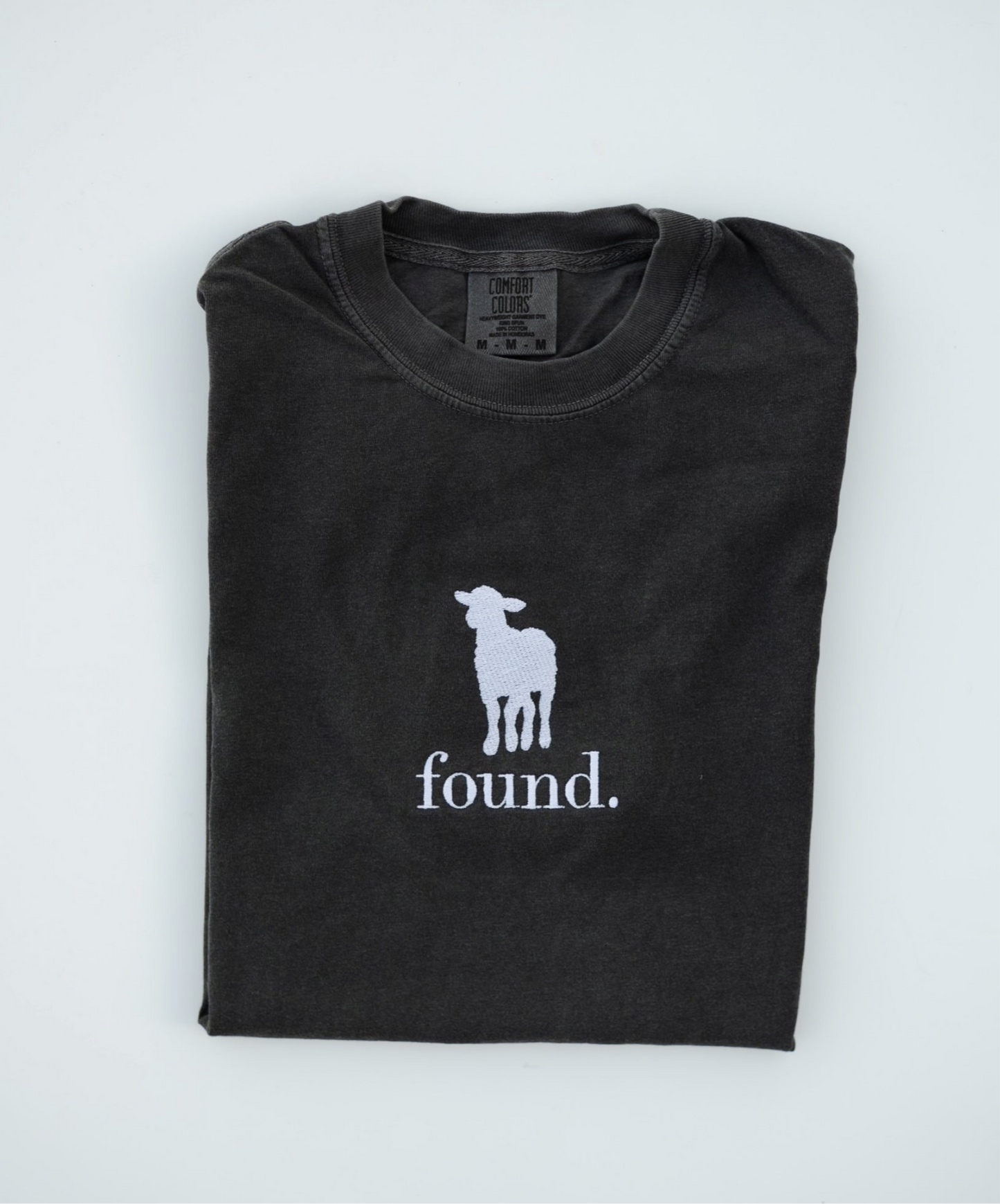 ‘Found’ Embroidered Tee
