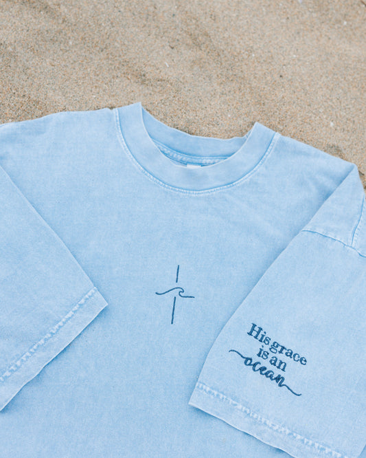 ‘Grace’ Embroidered Vintage tee