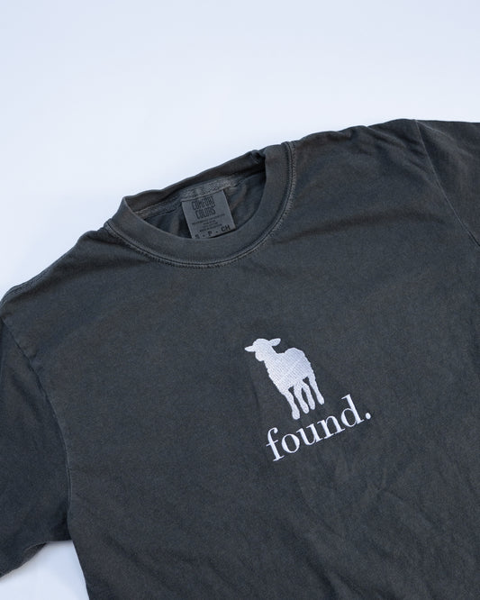 ‘Found’ Embroidered Tee