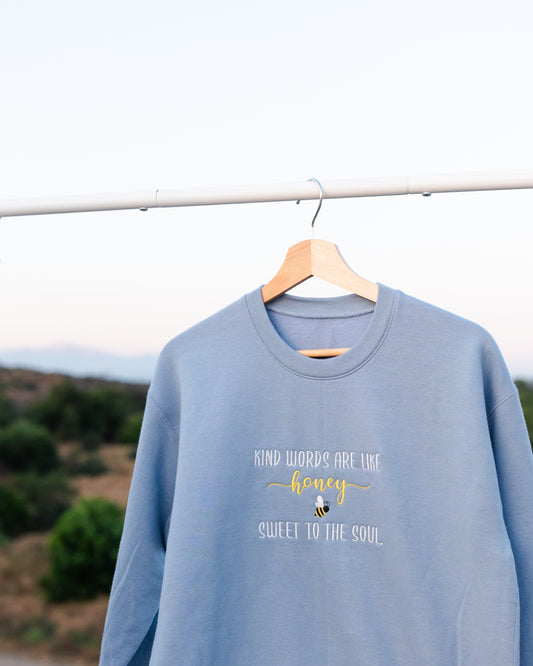‘Honey’ Embroidered Crewneck