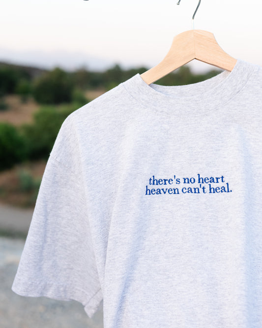 'Heaven Heals' Embroidered Tee