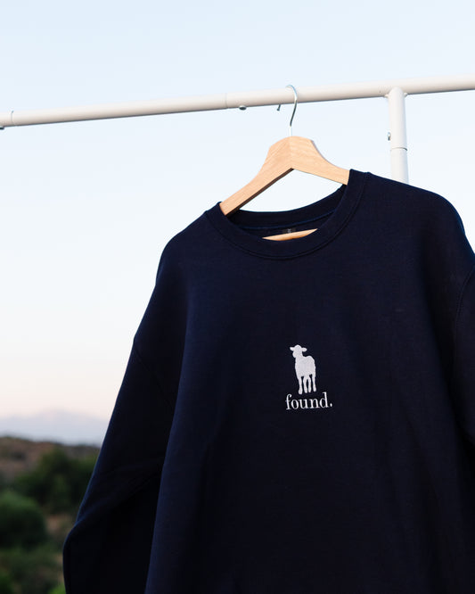 ‘Found’ Embroidered Crewneck